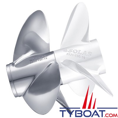 Solas - Hélice inox compatible Volvo DP - Type C6 - 15x21 (Avant 3 pâles)