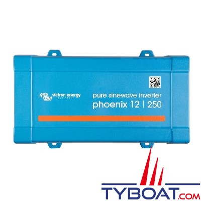  Victron Energy - Convertisseur de tension pur sinus Phoenix  - 12 Volts 250VA (200 Watts) 230 Volts - Prise Schuko 