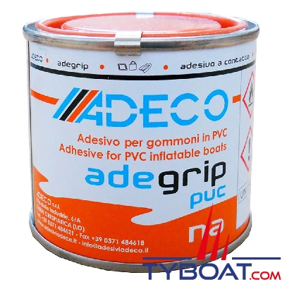 Adeco - Pot Adegrip adapté à la réparation des dériveurs PVC + activateur (10ml) - 125ml