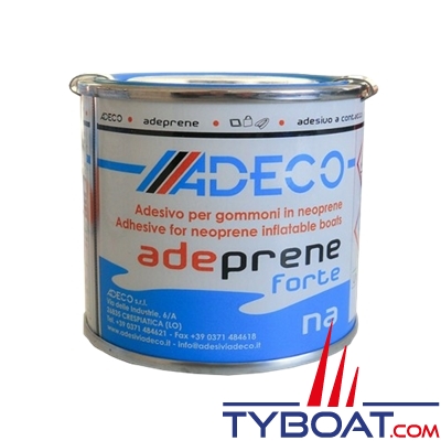 Adeco - Pot Adeprene adapté à la réparation des dériveurs en néoprène / hypalon + activateur (30ml) - 0.50 kg