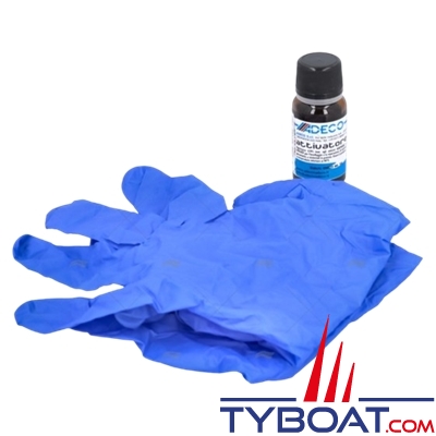 Adeco - Pot Adeprene adapté à la réparation des dériveurs en néoprène / hypalon + activateur (30ml) - 0.50 kg