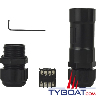Airmar - Boîte de jonction IP67 - 10 broches - 18-22AWG