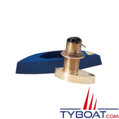 Airmar - Sonde BroadBand CHIRP B765LM (basses et moyennes fréquences) DT XID 40-75/80-130 KHz - 600W - Traversante bronze - Profondeur/température