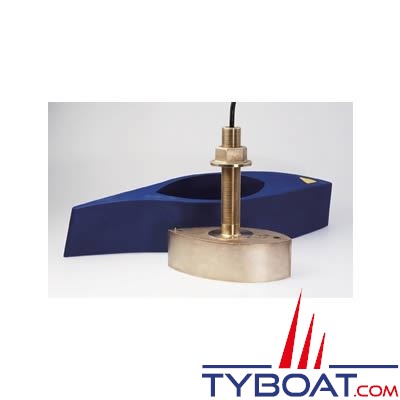 Airmar - Sonde traversante bronze B260 DT - 1KW - 50/200 KHz - Profondeur/température - Connecteur Bleu 7 PIN - Avec fairing