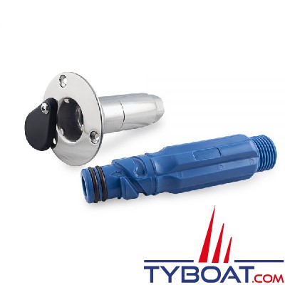 Albin Pump Marine -  Raccord de tuyau inox, à usage intensif pour pont traversant