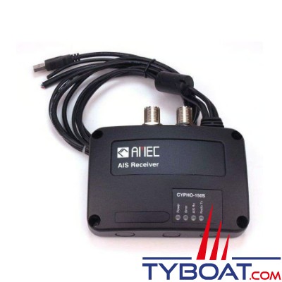 Amec - Récepteur AIS CYPHO-150S - USB / NMEA0183 avec splitter d'antenne VHF intégré