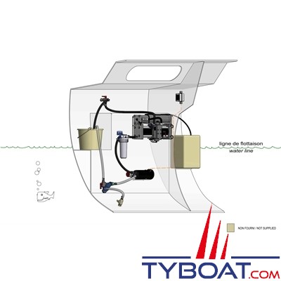 Aqua-Base - Dessalinisateur ESW  105 Litres/Heure 24 Volts