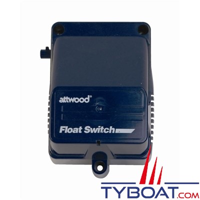 Attwood - Contacteur automatique à flotteur 4201 pour pompe de cale - 12/24 Volts - Avec couvercle