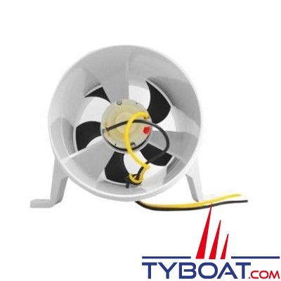 Attwood - Ventilateur en ligne - Turbo 4000 - 24 volts - 6 m3 / minute - Ø 102 mm