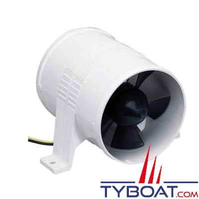 Attwood - Ventillateur en ligne - Turbo 5000 - 24 volts - 6 m3 / minutes - Ø 102 mm