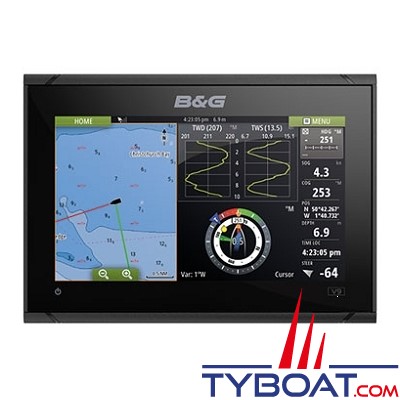 B&G - Multifonctions - écran tactile multipoint - avec GPS 10 Hz intégré - Vulcan 12R