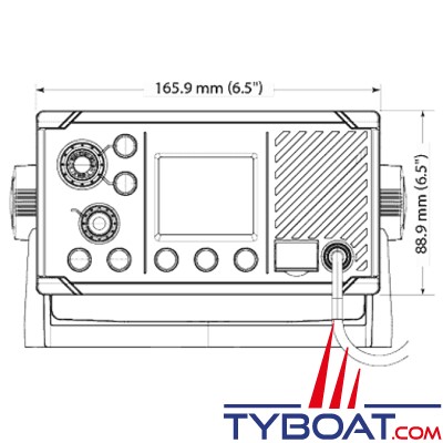 B&G - VHF fixe marine V20S avec récepteur GPS intégré - NMEA2000