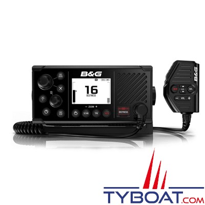 B&G - VHF marine V60 DSC classe D avec récepteurs AIS et GPS intégrés et prise en charge de combinés sans fil