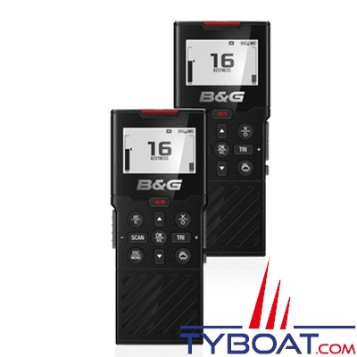 B&G - VHF marine V60 DSC classe D avec récepteurs AIS et GPS intégrés et prise en charge de combinés sans fil