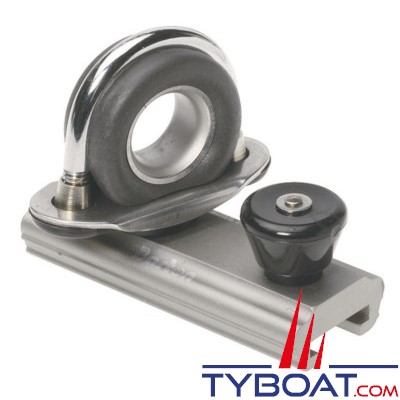 Barton Marine - Curseur orientable pour rail en T - largeur 20 mm - Ø cordage max 14 mm