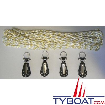 Barton Marine - Kit poulies drosse pour enrouleurs Plastimo 608 / 810