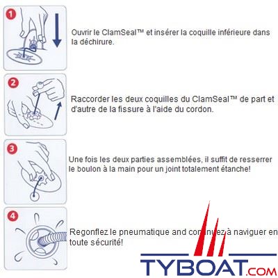 Clamseal - Système de réparation d'urgence pour pneumatiques 