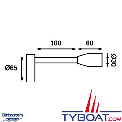 Batsystem - Applique à led Leia - 12 Volts avec variateur 0 à 270 lumens - Bras flexible - USB - chrome