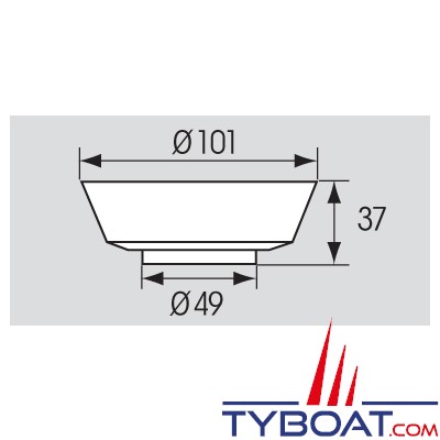 BATSYSTEM - Comet - Plafonnier orientable 12 leds - 8/30 Volts - 2 watts