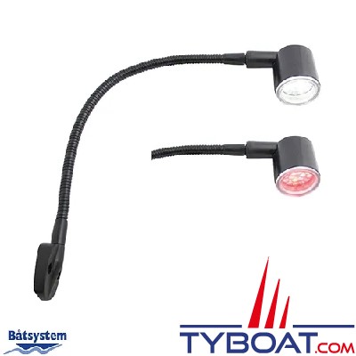Batsystem - Lecteur de carte KURS - Argent mat - Led rouge/blanc - 330mm