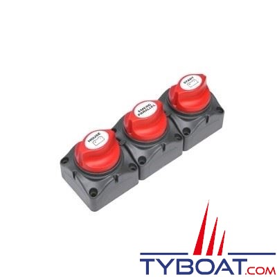 BEP Marine - Set de 3 coupes-batteries - 275 Ampères continu