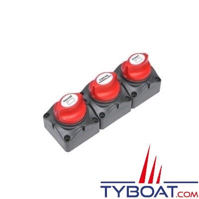 BEP Marine - Set de 3 coupes-batteries - 275 Ampères continu