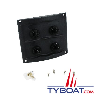 BEP Marine - Tableau électrique - 4 interrupteurs étanches - 12 Volts - 900-4WPS