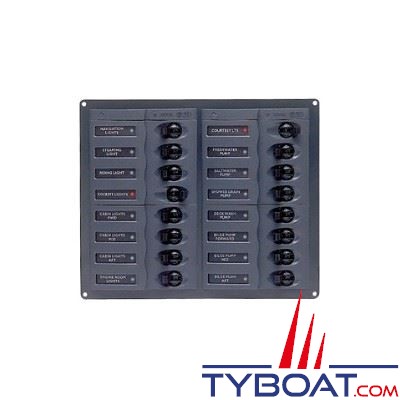 Bep Marine Tableau Electrique Rectangulaire 16 Disjoncteurs Unipolaires Bep Marine Ad084 Tyboat Com