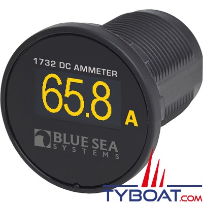 Blue Sea Systems - Ampèremètre mini oled - Ø29mm - 12/24vdc 