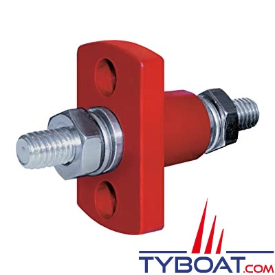 Blue Sea Systems - Connecteur passe-cloison - 8mm 250A - rouge