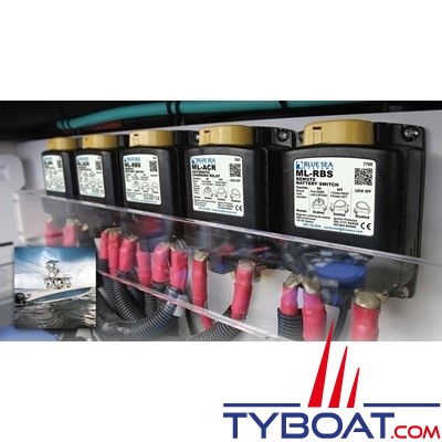 Blue Sea Systems - Coupe-batterie à distance ML-RBS - commande manuelle et à distance - 12V DC 500A