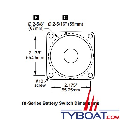 Blue Sea Systems - Coupleur et isolateur de  batterie - série m - dual circuits+