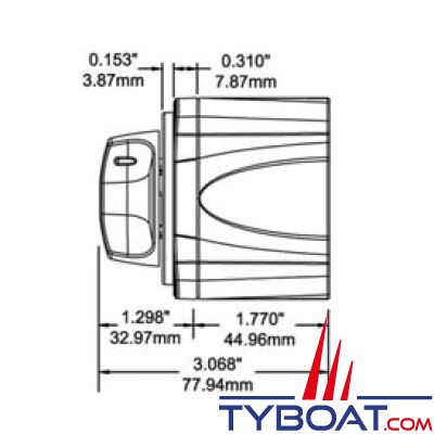 Blue Sea Systems - Mini coupe-batterie série M 6006 - 2 positions 1 entrée - 300A continu