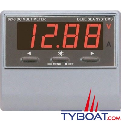 Blue Sea Systems - Multimètre digital dc avec alarme courant - 8248