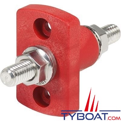 Blue Sea Systems - Connecteur passe-cloison - 10mm 250A - rouge