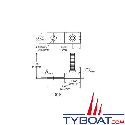 Blue Sea Systems - Porte-fusible terminal MRBF - 30-300 Ampères