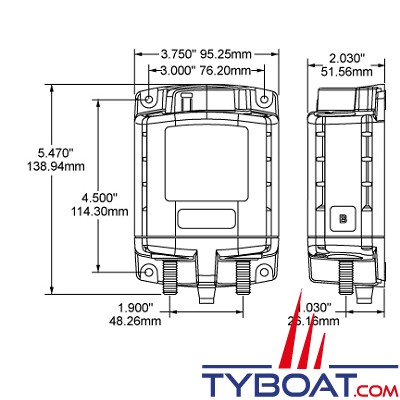 Blue Sea Systems - Relais de charge automatique ML-ACR 7622 - 12V DC 500A avec commande manuelle et à distance