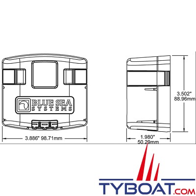 Blue Sea Systems - Relais de charge série SI 120a 12/24v acr - 7610