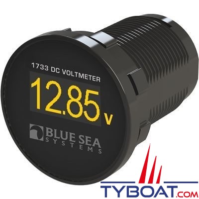 Blue Sea Systems - Voltmètre mini oled - Ø29mm - 12/24vdc 