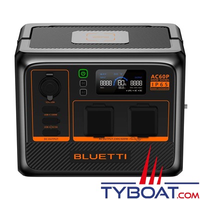 Bluetti - Station d'énergie Lithium AC60P -  600W / 504Wh - IP65