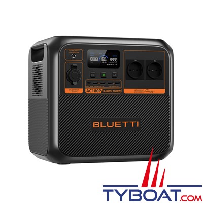 Bluetti - Station d'énergie Lithium AC180P - 1800W / 1440Wh - IP65