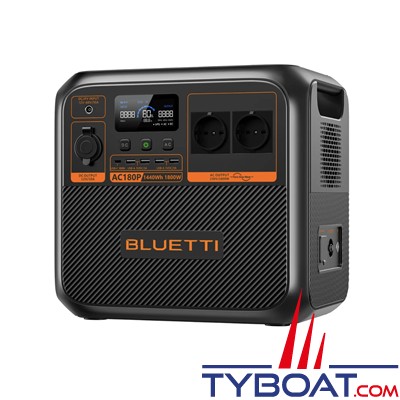 Bluetti - Station d'énergie Lithium AC180P - 1800W / 1440Wh - IP65
