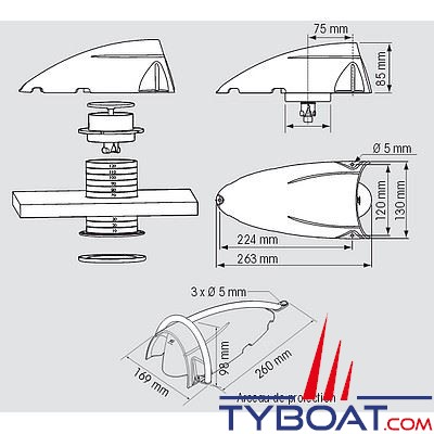 Boite Dorade profilée Plastimo