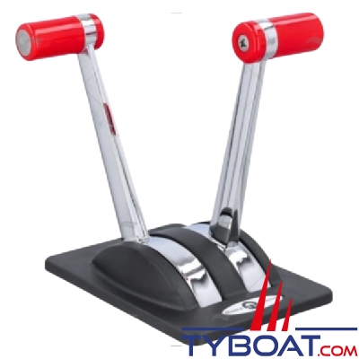 Boîtier de commande moteur RIVIERA bi-levier droit - gaz + gaz