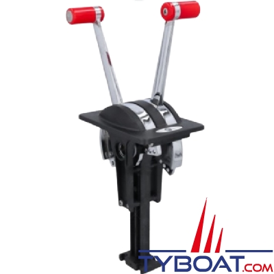 Boîtier de commande moteur RIVIERA bi-levier droit - gaz + gaz