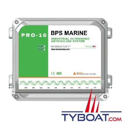 BPS Marine - Antifouling à Ultrasons PRO-16 - 24 Volts - 16 émetteurs de coque - Pour bateau jusqu'à 45 mètres