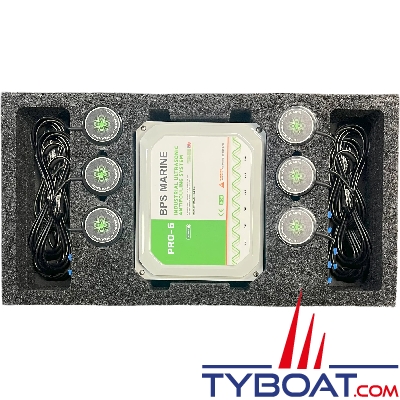 BPS Marine - Antifouling à Ultrasons PRO-6 - 24 Volts -  6 émetteurs de coque - Pour bateau jusqu'à 18 mètres