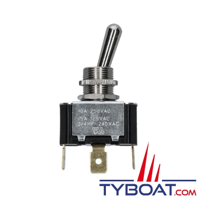 CarlingSwitch - Interrupteur unipolaire 3 positions ON/OFF/ON haute capacité 20A - 2FC53-78/TABS