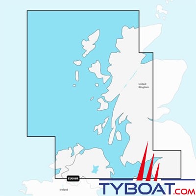 Carte marine Garmin Navionics+ NSEU006R - Scotland, West Coast - Couverture Régular