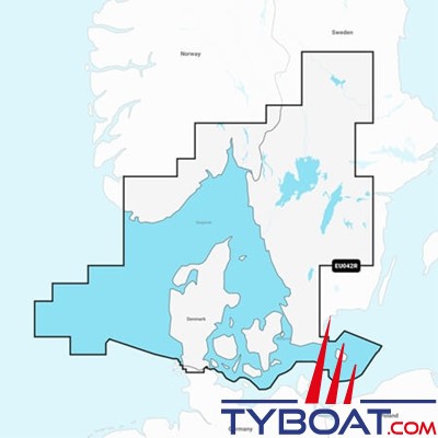 Carte marine Garmin Navionics+ NSEU042R - Oslo to Trelleborg - Couverture Régular